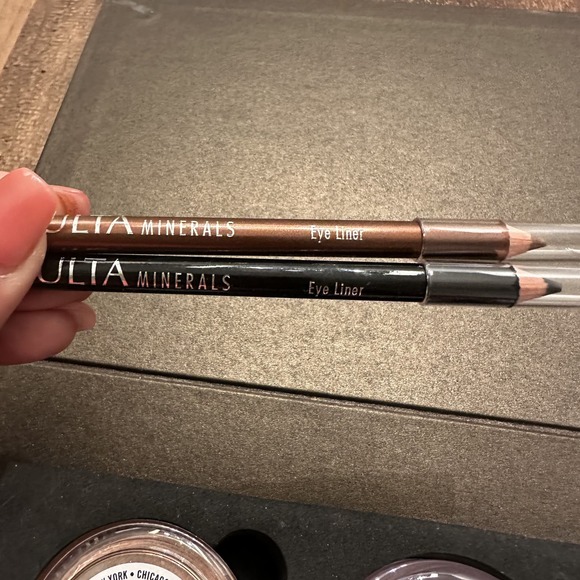 NEW ULTA Minerals Bronzer Powder Blush Eye Shadow Eye Liner Brush Make Up Set - Picture 6 of 8